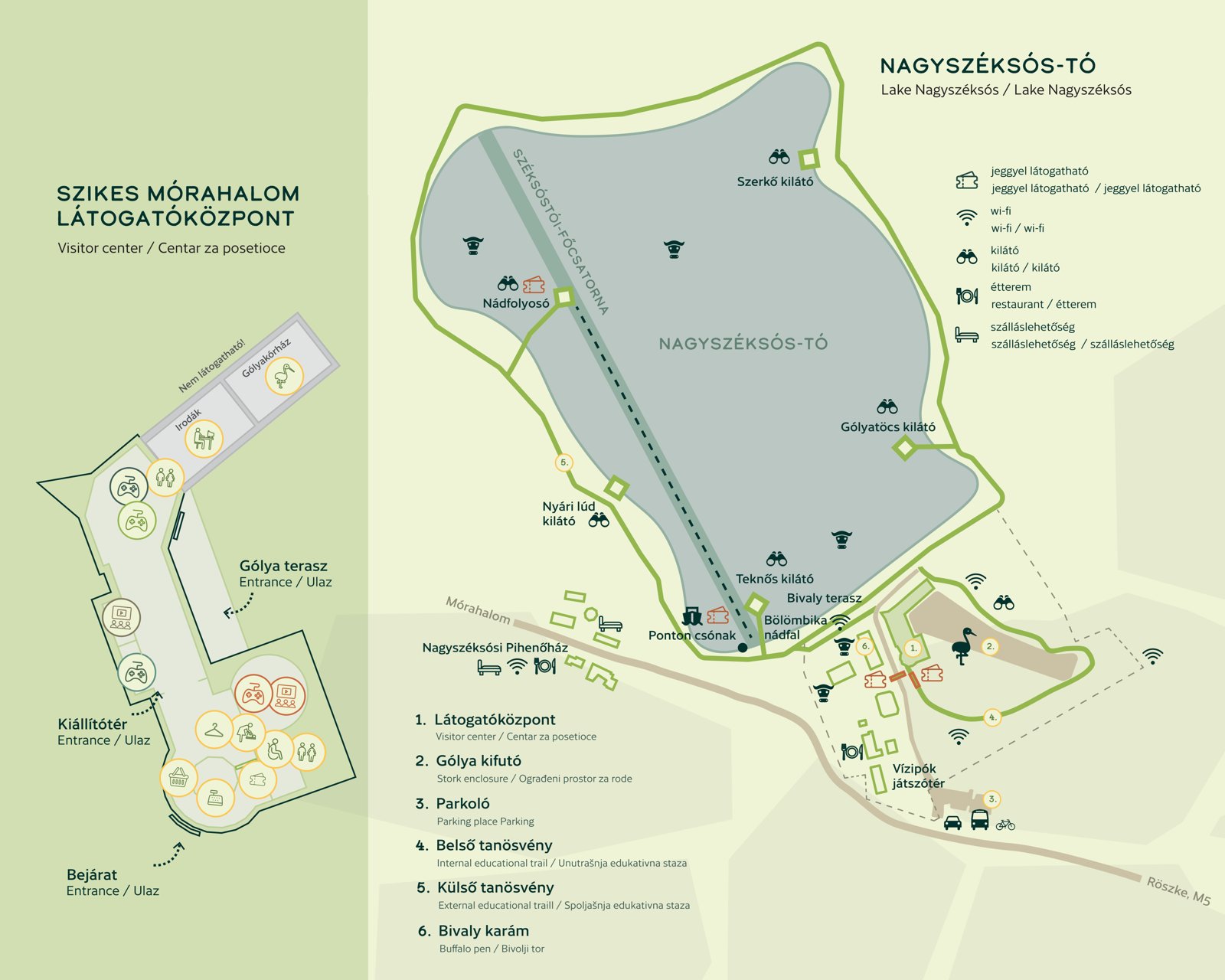 Szikes Mórahalom látogatóközponti térkép